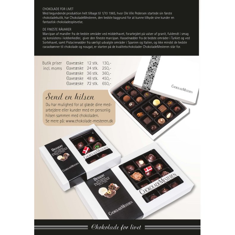 Chokolade sker forskellige 